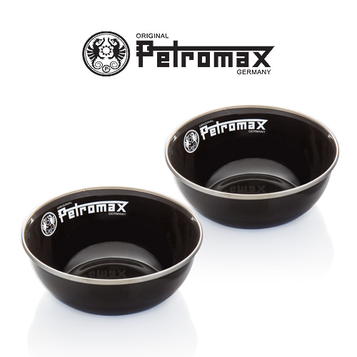 [Petromax] 페트로막스 에나멜 보울 캠핑용 그릇(2개입)- 블랙_600ml (PM-PX-BOWL-S)