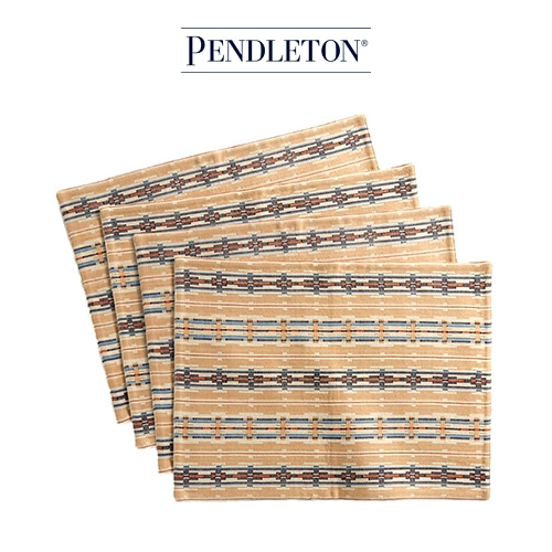 [PENDLETON] 펜들턴 코튼 식탁 테이블 매트 세트(4개입)_샌드힐 (XW802-53936)