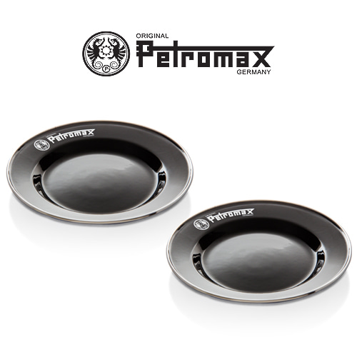 [Petromax] 페트로막스 에나멜 플레이트 캠핑용 접시(2개입)- 블랙_22cm (PM-PX-PLATE-S)